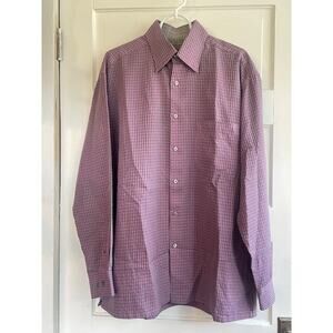 Bugatchi Uomo Mens Size Large‎ Long-Sleeve Button Down Shirt Plaid